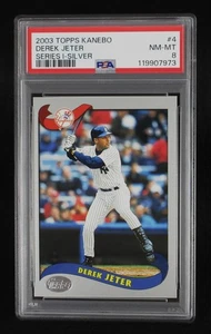 2003 Topps Kanebo Derek Jeter #4 Japanische Serie I Silber PSA 8 - Bild 1 von 23