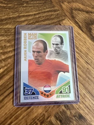 Match Attax World Cup 2010 Football Card - Arjen Robben Holland Man of the Match - Image 1 of 2