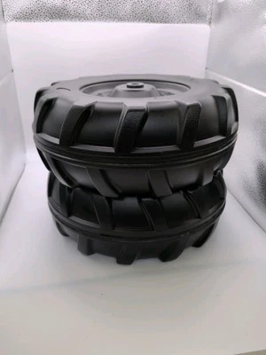 Peg Perego Ground Force/Ground Loader Front and Rear Wheel Pack, Black  - Image 1 of 2