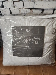 Hotel Collection White Goose Down Medium Weight Queen Comforter $800 SD # - Picture 1 of 6