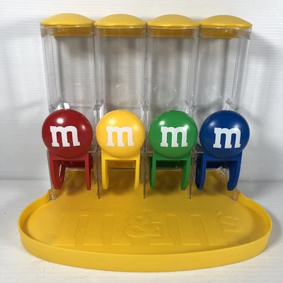 M&M's Four Tube Candy Lolly Dispenser 4 Colours Red, Yellow, Green, Blue - image 1 of 4