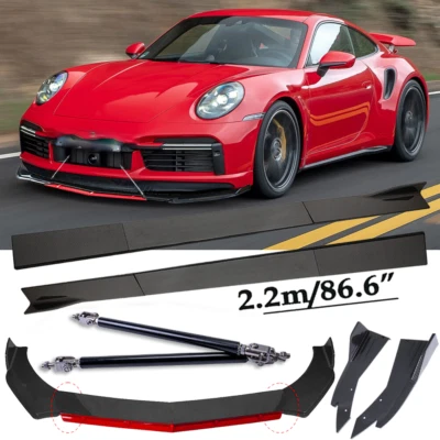 Front Bumper Lip /Spoiler Side Skirt+Rear Lips+Carbon Fiber For Porsche 911 - Image 1 of 4