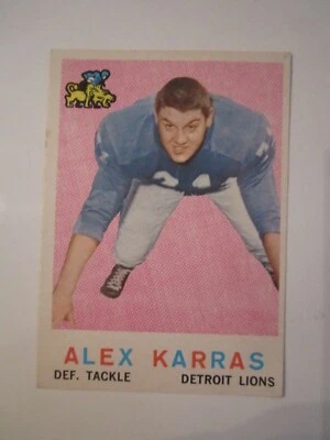 1959 ALEX KARRAS #103 TOPPS FOOTBALL CARD - OFC-B - Image 1 of 2