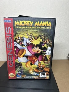 SEGA Genesis MICKEY MANIA Timeless Adventures Game Case And Manual Untested - Picture 1 of 5