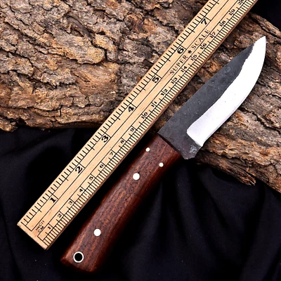 Cuchillo desollador de hoja fija de acero al carbono Full Tang cuchillo de caza supervivencia 2924 Foto 1 de 4