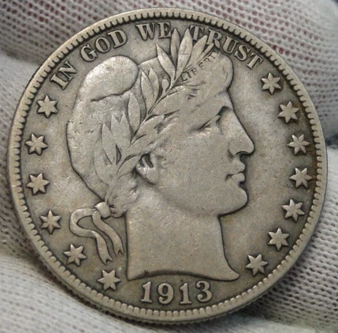 1913S Barber Half Dollar Cover