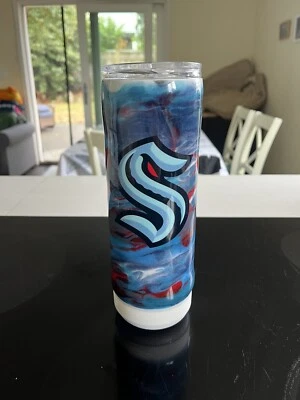 Seattle Kraken NHL Multicolor 20oz Isolado Hogg Tumbler com Alto-falante Bluetooth - Imagem 1 de 4