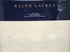 Lauren By Ralph Lauren King Flat Sheet Mulholland Drive, 100% Pima Cotton, Ivory