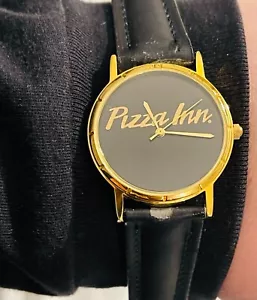 Reloj Pulsera Vintage PIZZA INN Promocional Correa Cuero Genuino - Imagen 1 de 6