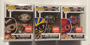 Funko Pop! Marvel Collector Corps Lucha Libre Vinyl Figures Lot Of 3 New - Picture 1 of 8