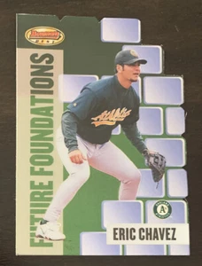 1999 Bowman's Best Future Foundations Mach II #FF3 Eric Chavez 1679/3000 - Picture 1 of 2