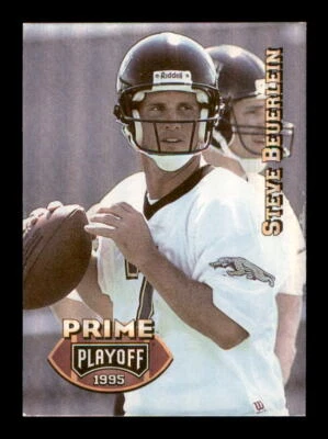 1995 Football Playoff Prime Steve Beuerlein Jacksonville Jaguars #127 - Image 1 of 2