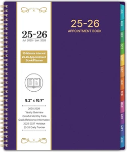 2025-2026 Appointment Book/Planner - 8.2" X 10.9", Daily Planner 2025-2026, Jul. - Picture 1 of 12