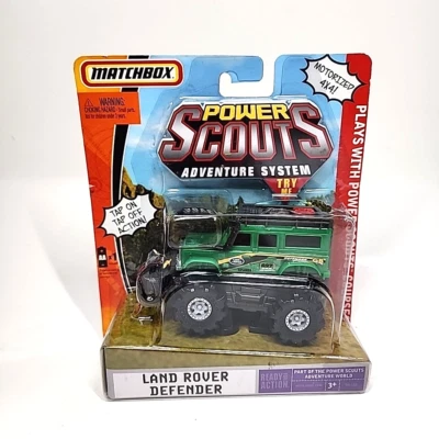 Matchbox Power Scouts Adventure System Land Rover Defender Green - NEW in BOX - Image 1 of 4