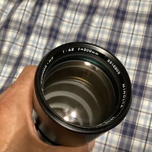 Minolta MC Tele Rokkor-HF  1 : 4.5 f = 300mm Japan made Lens
