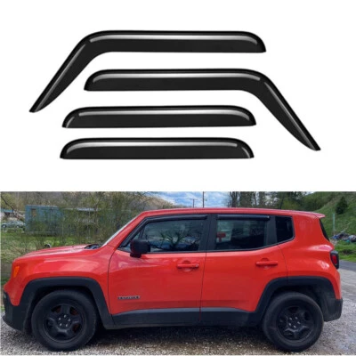 4Pcs Side Window Wind Deflector Window Visor for 2015-2022 Jeep Renegade — 第 1/4 张图片
