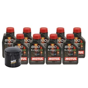 9L Motul 8100 X-CLEAN EFE 5W30 Wix Filter Motor Oil Change Kit For Ram 1500 2500 - Picture 1 of 1