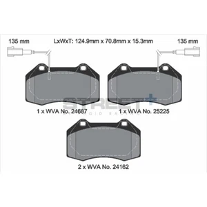 Kit Pastiglie Freno Anteriori Pagid Street+ Abarth 500/595/695 Punto Alfa Mito - Foto 1 di 6