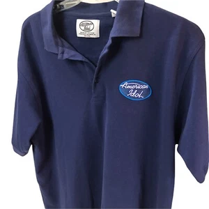 Camisa Polo American Idol Cast Crew Talla M Algodón Pima Azul - Imagen 1 de 6