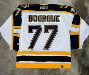 CCM Boston Bruins 90s Bourque Home White Jersey Size XL - Picture 1 of 3