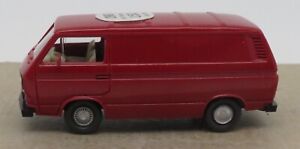 Micro WIKING Ho 1/87 VW Kombi Transporter T3 Red Ruby #290 No Box