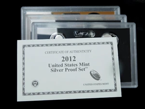 2012-S United States Silver Proof Set - Complete with Original Box and COA - Picture 1 of 8