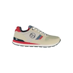 Sergio Tacchini Gray Embroidered Lace-Up Sports Men's Sneakers Authentic