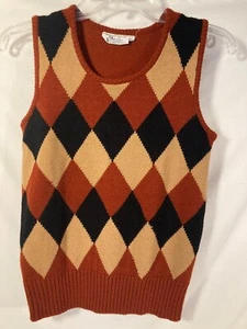 Vintage Baar Bread ~ Youth Teen size M ~ Knit Sweater Vest ~ Crew Neck - Picture 1 of 3