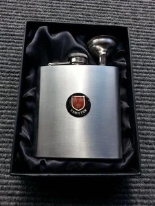 HAMILTON Clan Escudo de Armas Frasco de Cadera Cepillado Acero Inoxidable Idea de Regalo - Imagen 1 de 1
