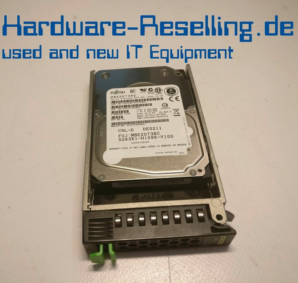 Fujitsu 73GB 10k RPM SATA 2,5 " HDD MBB2073RC A3C40101974 - Immagine 1 di 1