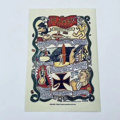 Vintage Mambo Poster Gerry Wedd Original 90s Mambo Tapestry Design Rare Print Ad - image 1 of 4