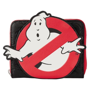 Loungefly Ghostbusters Glow in the Dark Logo Zip Around Wallet Cosplay Halloween - Picture 1 of 5