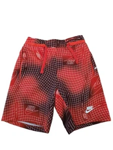 Nike Sportswear Boy (Kids) Picante Red AOP Club Fleece Shorts; Medium; NWT - Picture 1 of 4