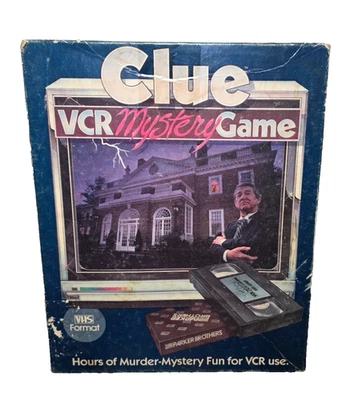 CLUE VCR Mystery Game VHS Format Hours of Murder-Mystery Fun 100% Complete 1985 - Image 1 of 4