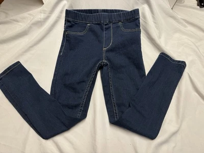 H&M Niña Azul Vaqueros Pantalones, Talla 7 Años Leggings Elásticos, Azul Oscuro DENIM Foto 1 de 4