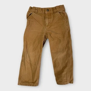 Carhartt Pants Youth Boys 3T Duck Canvas Outdoor Hunting Cotton Workwear Kids - Picture 1 of 7