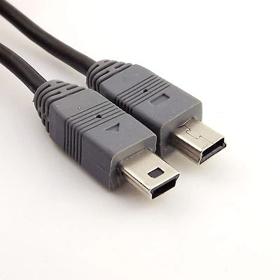 1pcs Mini USB Male to Mini 5pin USB male OTG Sync Data Charging Adapter Cable - Image 1 of 4