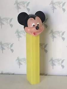 PEZ Vintage Mickey Mouse - 3.9 Austria, NO Feet, White Eyes - Yellow - loose B - Bild 1 von 1