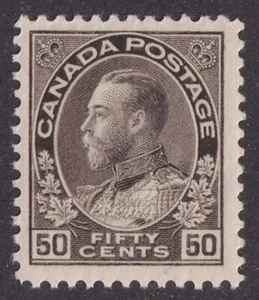 MATT'S STAMPS SCOTT CANADA #120, 50-CENT GEORGE V ISSUE OF 1925, MHOG CV$80 - Picture 1 of 3
