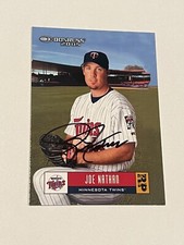 SIGNED BASEBALL CARD AUTO DONRUSS 2005 JOE NATHAN MINNESOTA TWINS #240
