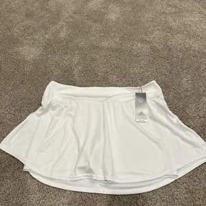 NWT Adidas Women’s Tennis Match Skirt Skort Size XL White - Picture 1 of 4