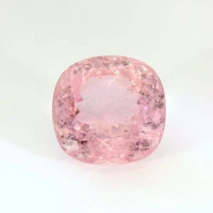 8.66 CARAT NATURALTOURMALINE 12x12MM BABY PINK CUSHION CUT LOOSE GEMSTONES - Picture 1 of 8