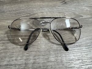 Vintage Aviator Frame Prescription Unknown Glasses Italy Arm Bent Scratches 41