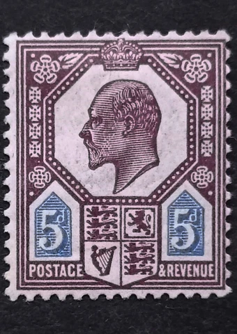 GB King Edward VII Stamp 5d SG.294 MH Well Centred Good Perforation Quality VF Cover