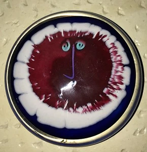 Glorious 1991 Fineline Art Glass Studio Paperweight  - Picture 1 of 3