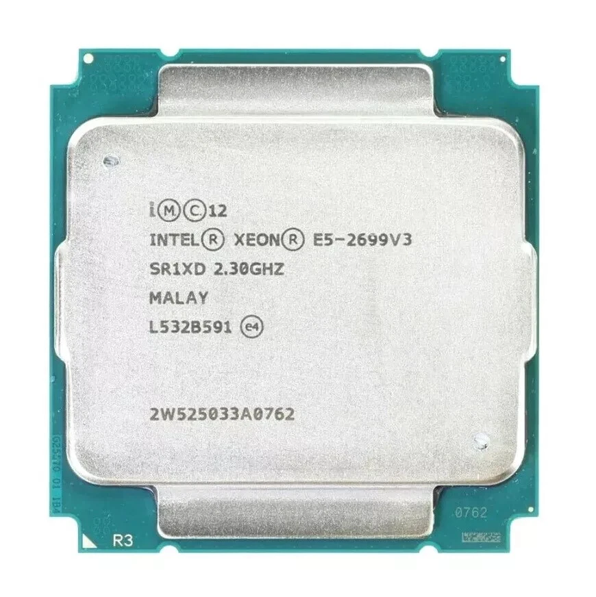 Intel Xeon E5-2699 V3 2.30 GHz 18-Core (SR1XD) CPU  Processor - Image 1 of 1