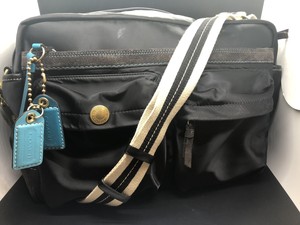 coach large diaper tote travel bag