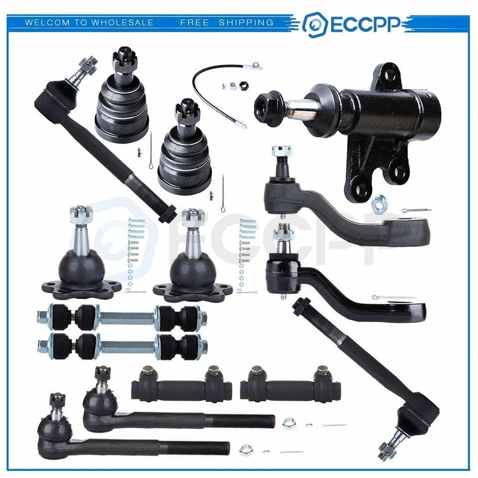 Brazos Pitman de extremo de barra de amarre delantera 15 piezas para Chevy y GMC C1500 C2500 1993-2000 Foto 1 de 4