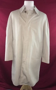 Rainfair Regen Top Mantel Herren Beige Vintage Trenchcoat Gr. 40 Borg Luxus gefüttert - Bild 1 von 12