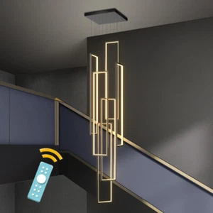 Large Chandelier Lighting Home Lamp Hotel LED Pendant Light Stair Ceiling Lights - Picture 1 of 11